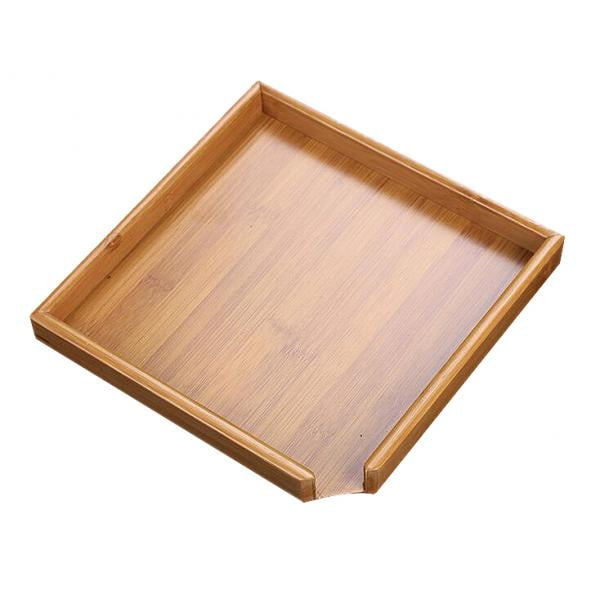 Natural Bamboo Tea Tray Rectangle Food Snacks Dessert Serving Tray Chinese Style